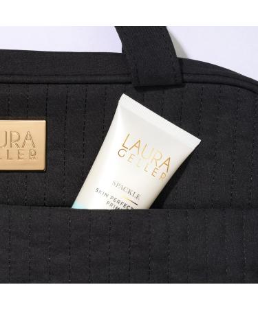 Buy LAURA GELLER NEW YORK Quilted Folding Travel Makeup Bag - Black Hanging Toiletry Organizer | Large Capacity & Easy to Clean - Perfect for International Travel - Buy Online on SooperMarket.com