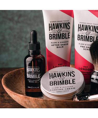 Hawkins & Brimble Beard Oil for Men - Promotes Growth, Repairs with Argan & Olive Oil - Shea Butter & Vitamin E for Beard Care - Buy Online on SooperMarket.com