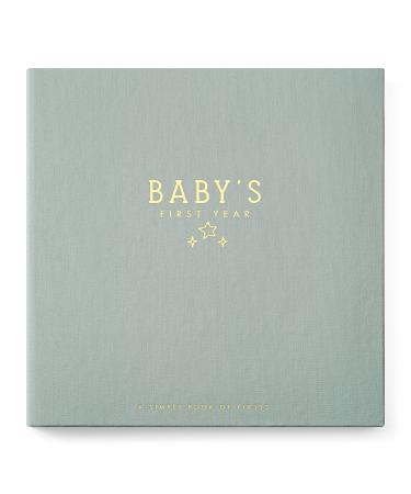 Lucy Darling Celestial Skies Theme Luxury Baby Memory Book - First Year Journal Album Photo Book To Capture Precious Memories - Keepsake Pregnancy Baby Record Book For Boy Or Girl