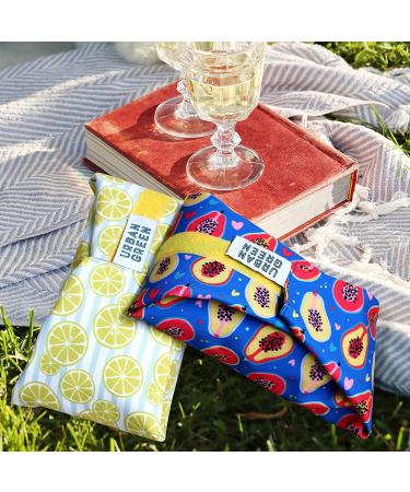 Urban Green Reusable Sandwich Wraps - Lemon & Avocado (Pack of 2) | Deli Food Wrap & Snack Bag Set - Buy Online on SooperMarket.com