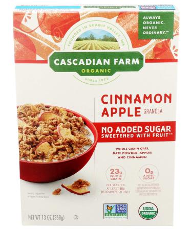 Cascadian Farm Organic Granola Cinnamon Apple No Added Sugar 13 oz