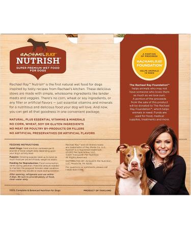 Rachael Ray Nutrish Premium Natural Wet Dog Food Variety Pack 8oz (Pack of 6) - Savory Favorites - Buy Online on SooperMarket.com