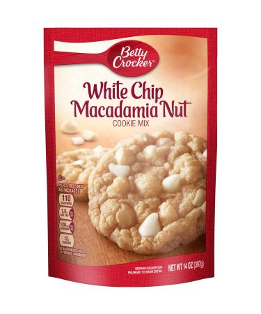 Betty Crocker Cookie Mix Pouch, White Chip Macadamia Nut, 14 Oz ( 2 pack )