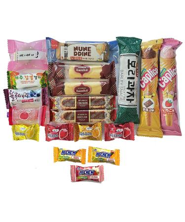 Asian Snack Box Variety Pack - 40 Count Sampler Gift Bundle with Japanese, Korean Candy, Chips, Cookies, Ramen, and Gummy Treats for Kids, Adults, College Students - Individual Wrapped Assortment - Buy Online on SooperMarket.com