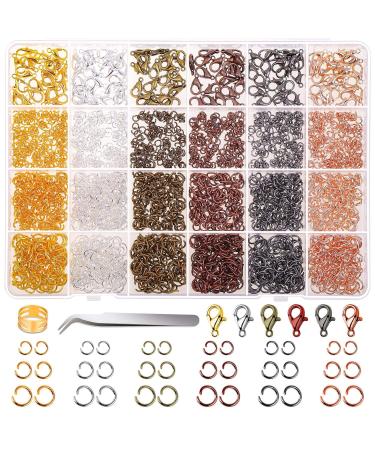 Jump Rings for Jewelry Making  Cridoz 2340Pcs Open Jump Rings and Lobster Clasps Jewelry Making Supplies Kit for Necklace and Jewelry Repair