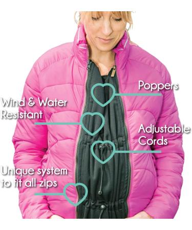 Zip Us In Maternity Jacket Extender Panel - 80cm Coat Expander for Pregnancy & Babywearing - Buy Online on SooperMarket.com