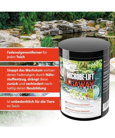 Microbe-Lift Pond Algaway Powder 250g - Effective Thread Algae Remover | Environmentally Friendly Algae Control for Ponds - Buy Online on SooperMarket.com