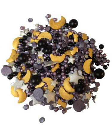 Sprinkletti - Halloween Cake Topper Sprinkles Pouches - Edible Cupcake Decorations - Ideal For Halloween & Autumn Themed Cakes & Bakes (100g Wizard) 100g Wizard