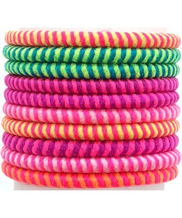 50 PCS Hair Bobbles Hair Ties Elastic Hair Bands Ponytail Holders for Kids Girls Women (Multi-colored duz)