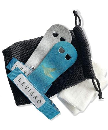 LEVIERO Palmies Gymnastics Grips - Soft Leather Hand Grips for Gym, Weightlifting, Cross Training - Aqua, Medium - Buy Online on SooperMarket.com
