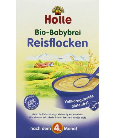 Holle Organic Baby Porridge Rice Flakes Pack of 3 (3 x 250 g)
