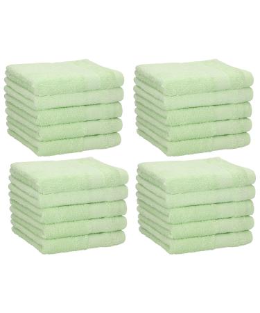 Betz 20 Piece Face Cloth Set Neapel 100% Cotton 20 Face Cloths Size 30 x 30 cm Color Green