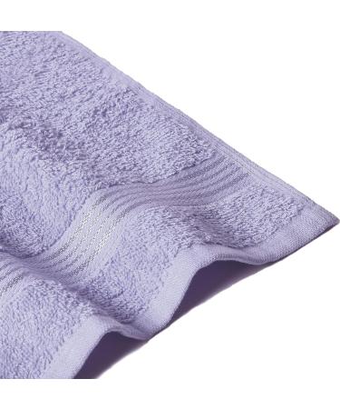 Belizzi Home Ultra Soft Cotton Washcloths - 24 Pack Purple Face Cloths 12x12 inch - Everyday Use Towels, Compact & Lightweight - Multi Purpose - Buy Online on SooperMarket.com