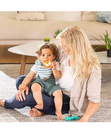 Nuby Vibe-Eez Lion Teether | Soothing Teething Toy for Babies - Buy Online on SooperMarket.com