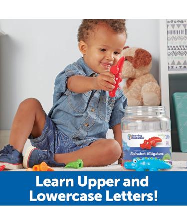 Buy Learning Resources Snap-n-Learn Alphabet Crocodiles - Fun Educational Toy for Kids | International Shipping Available - Buy Online on SooperMarket.com