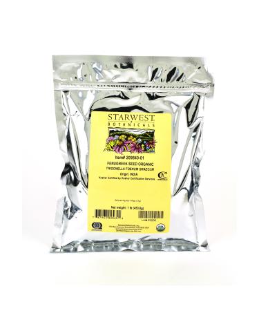 Starwest Botanicals Fenugreek Seed Organic 1 lb (453.6 g)