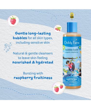 Childs Farm Organic Raspberry Bubble Bath 250ml - Pack of 6 | International Shipping Available - Buy Online on SooperMarket.com