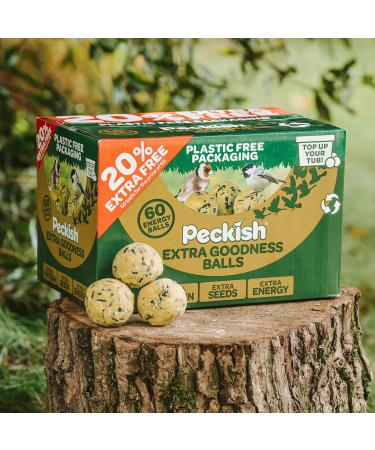 Peckish Extra Goodness Energy Balls 50 + 20% Extra Free Green - 60 Count Box - Buy Online on SooperMarket.com