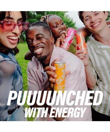 GURU Peach Mango Punch Organic Energy Drinks Clean Energy Drink with Plant Based Natural Caffeine from Green Tea + Focus with L Theanine Gluten Free and Vegan 140MG Caffeine 355mL (Pack of 24) Peach Mango Punch 355 mL (Pack of 24) - Buy Online on SooperMarket.com