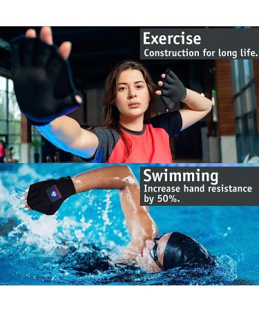 Water Gear Neoprene Fingerless Force Gloves - Black LARGE (50% More Resistance) - Buy Online on SooperMarket.com