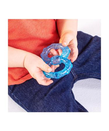Bright Starts Stay Cool Teethers - Cooling Bite Rings BPA-Free Silicone Long-Lasting Multicolored - Turquoise/Blue/Red for Babies - Buy Online on SooperMarket.com