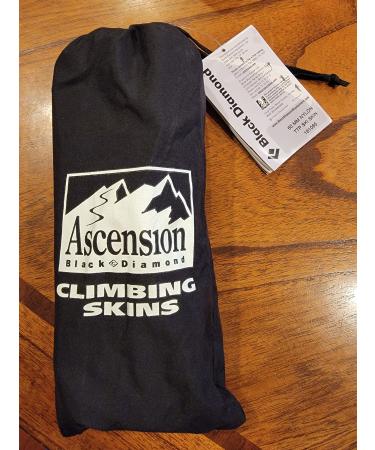 Black Diamond Equipment Ascension Clipfix TTP Euro-Style Nylon Backcountry Climbing Ski Skins - 60mm - Black - 6cm x 210cm