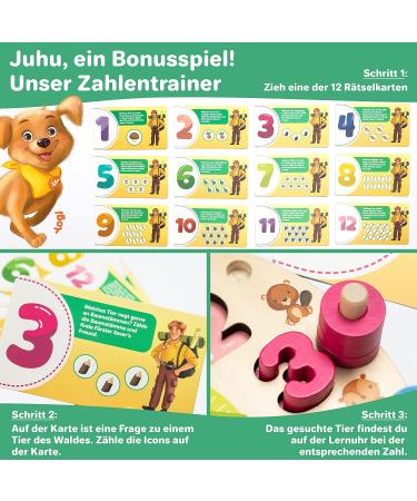 F rster Xaver 2-in-1 Learning Watch | Montessori & Waldorf Toys for 3+ | Educational Wooden Sorting Games - Buy Online on SooperMarket.com
