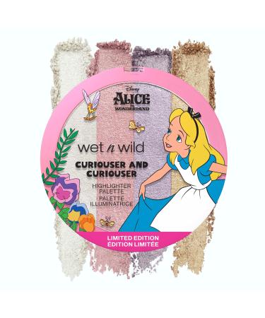 Wet n Wild Alice in Wonderland Curiouser and Curiouser Highlighter Palette Buttery Soft Highlighter Palette Infused with Ultra-Reflective Micro-Pearls Blendable and Easy-to-Apply