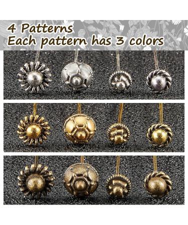 60-Piece Jewelry Flower Beads Ball Needle Set in Clear Box - Classic Style Earring and Bracelet Making Kit in 3 Colors - Buy Online on SooperMarket.com