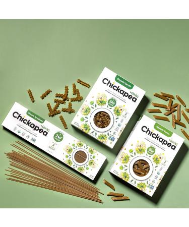Chickapea Lentil Kale and Spinach Pasta - High Protein Organic Penne - Gluten Free, Non-GMO, Vegan Pasta - 8 oz (Pack of 6) - Buy Online on SooperMarket.com