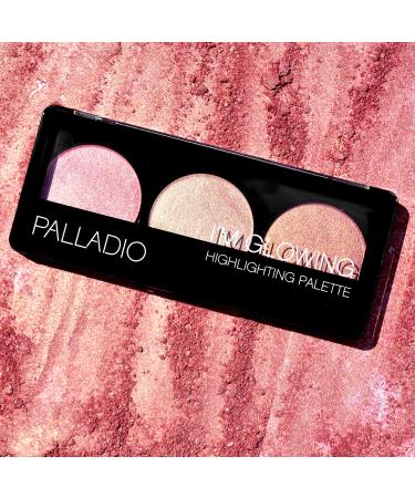 Palladio I'm Glowing Illuminating Highlighting Palette - High Pigmented Shimmery Bronzer Powder Set - Buy Online on SooperMarket.com
