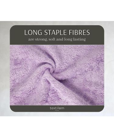 Luxurious Turkish Hand Towels Set | Soft & Absorbent | 100% Cotton | Quick Dry | Lavender - Set of 4 - Buy Online on SooperMarket.com