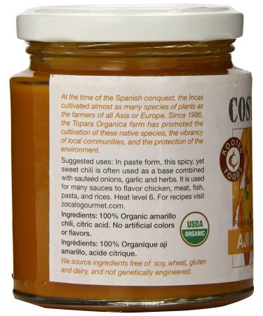 Organic Aji Amarillo Chili Paste from Zocalo Peru - 8 Ounce - Buy Online on SooperMarket.com