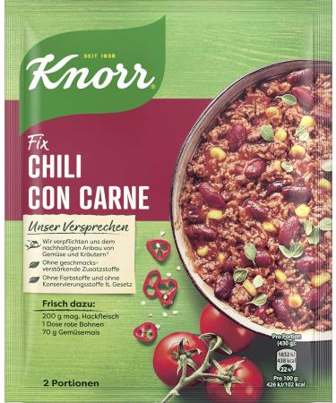 Buy Knorr Chili Con Carne Mix | Spicy Stew with Natural Ingredients | 33g (2 Pack) - International Shipping Available - Buy Online on SooperMarket.com