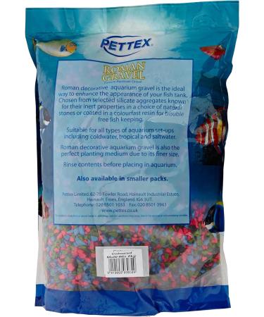 Pettex Roman Gravel Aquatic Roman Gravel 2 Kg Coloured Multi Mix - Buy Online on SooperMarket.com