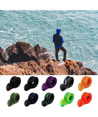 10Pcs Rod Sock Fishing Rod Sleeve Cover Braided Mesh Protector Pole Gloves for Casting or Spinning Rods - Ideal for Sea Fishing - Buy Online on SooperMarket.com