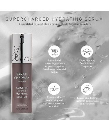 Sarah Chapman Skinesis Intense Hydrating Booster - Hyaluronic Acid Serum for Face - Great Skincare for Moisture Plumps Softens & Hydrates Skin - Oil Free Hydrating Serum 30ml - Buy Online on SooperMarket.com