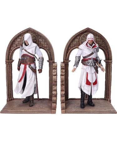 Shop Nemesis Now Official Assassins Creed Altair & Ezio Library Gaming Bookends | Resin 24cm - International Shipping - Buy Online on SooperMarket.com