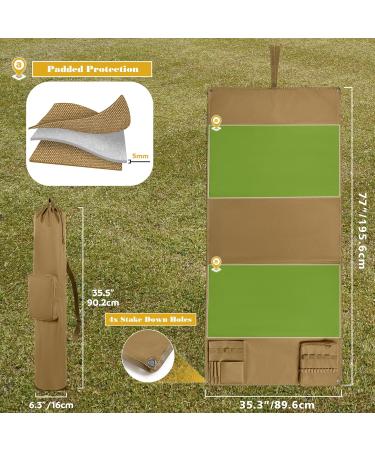 Goburo Tactical Shooting Mat with Carrying Bag | Extra Large Roll-Up Shooting Mat | Padded Shooting Ceiling & Accessories for Long-Distance Hunting - Buy Online on SooperMarket.com