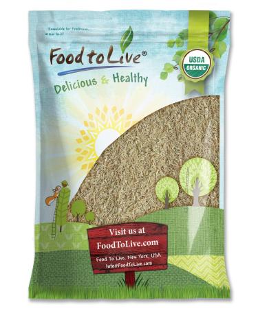Organic Long Grain Brown Rice, 5 Pounds  Non-GMO, Whole Grain, Raw, Non-Irradiated, Kosher, Vegan, Bulk. Chewy Texture. Good Source of Dietary Fiber. Perfect for Salads, Pilafs. Great Side Dish. 5 Pound (Pack of 1)