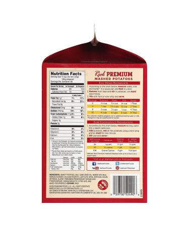 Idahoan Real Premium Mashed Potatoes - Gluten-Free 100% Real Idaho Potatoes - 3.25lb (65 Servings) - Buy Online on SooperMarket.com
