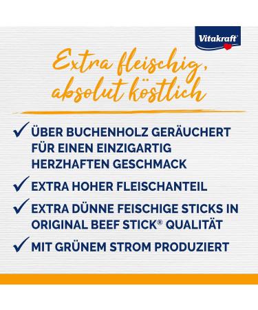 Vita Power Beef Stick School - Healthy Dog Snack Thin Meat Sticks for Training & Rewards Sugar-Free (10 Pieces) - Buy Online on SooperMarket.com
