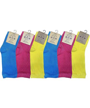 Yacht & Smith Women's Cotton Pedicure Socks - 6 Pairs, Open Toe Flip Flop Socks - Buy Online on SooperMarket.com