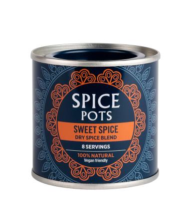 Spice Pots - Sweet Dry Spice Blend - 100% Natural Ingredients - Gluten Free & Vegan Curry Powder - Dry Spice Blend (Medium Heat) - 40g Pot (8 Servings) Sweet Spice 40.00 g (Pack of 1)