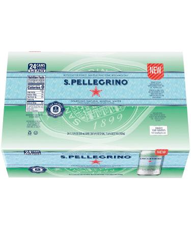 S.Pellegrino Sparkling Natural Mineral Water 11.15 Fl. Oz - Pack of 24 - Buy Online on SooperMarket.com