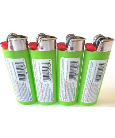 Bic Lime Green Classic Full Size Lighters New Lot of 4 - Buy Online on SooperMarket.com