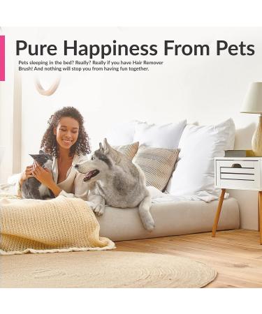 Pet Hair Remover - Double-Sided Brush for Couch Furniture Clothing Car Seat & Carpet - Self-Cleaning Fur Lint Brush for Dog & Cat Hair - New Grey - Buy Online on SooperMarket.com