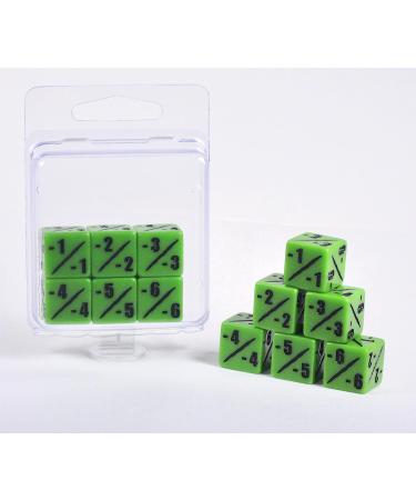 Hedral MTG -1/-1 Counter Dice Set (Pack of 6) - Bright Venom Green - Magic The Gathering TCG CCG 6d6 - Buy Online on SooperMarket.com