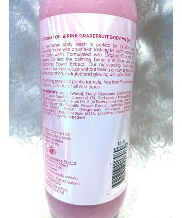 Om She Aromatherapy Pink Grapefruit Scented Shower Body Wash with Coconut Oil - 33.8 oz | Best International Shipping - Buy Online on SooperMarket.com