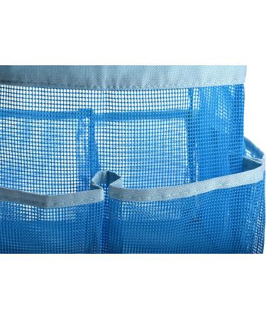 Mesh Shower Bag - 9-Pocket Blue Organizing Bathroom Toiletry Essentials - Buy Online on SooperMarket.com